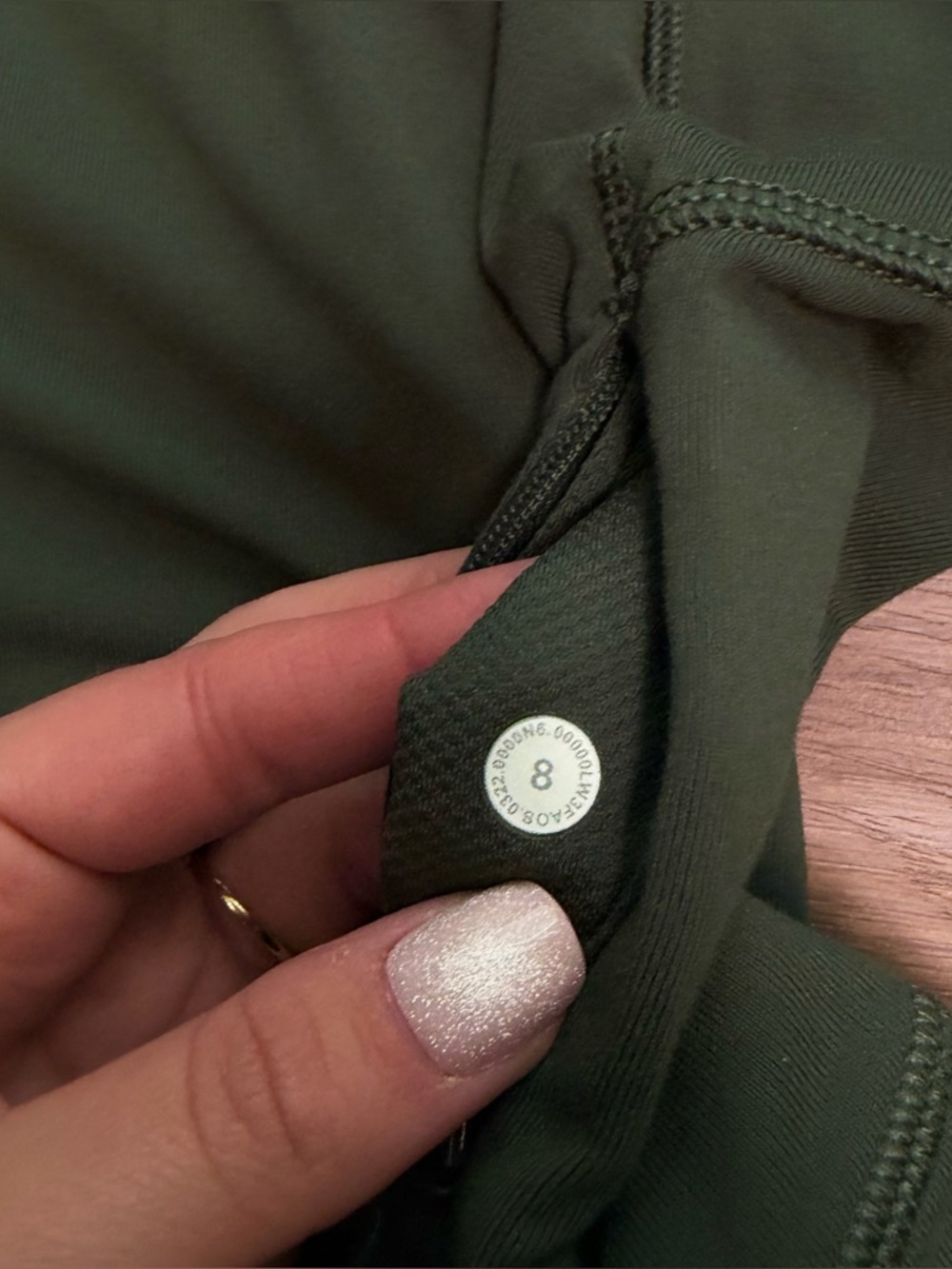 lululemon athletica Dark Green Long Sleeve Crop Top - Picture 7 of 7